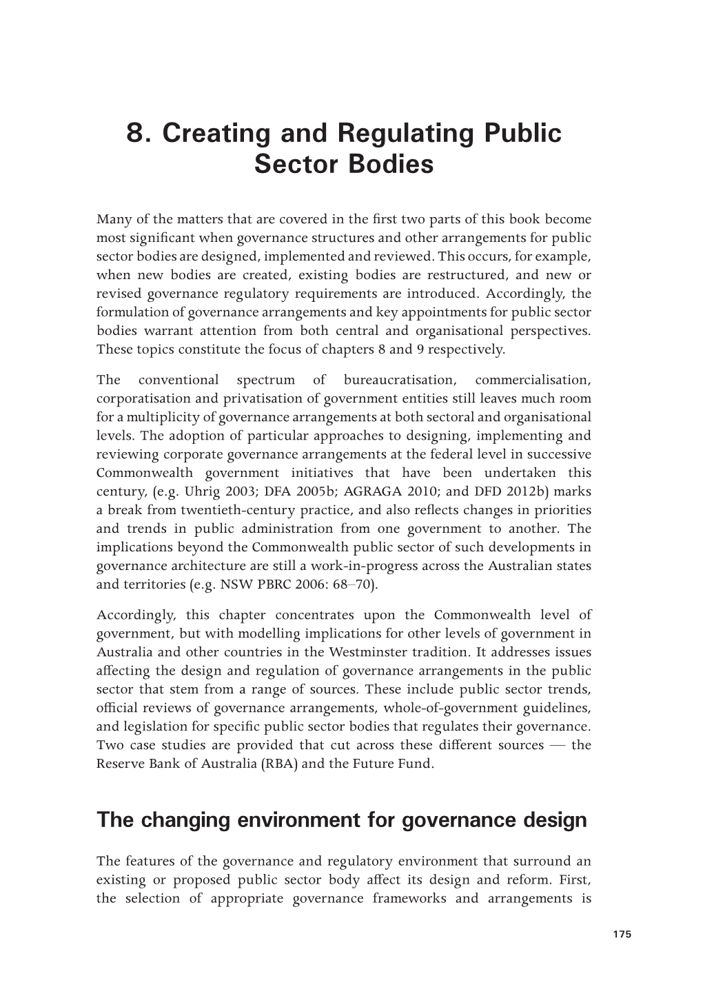 Public Sector Governance in Australia