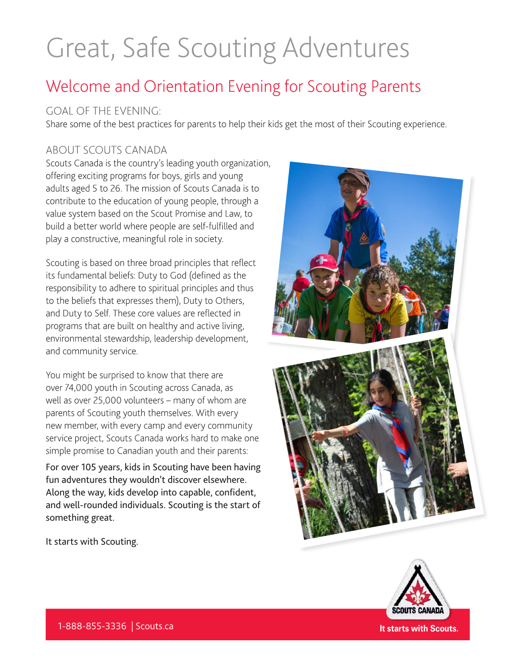 And Orientation Evening for Scouting Parents