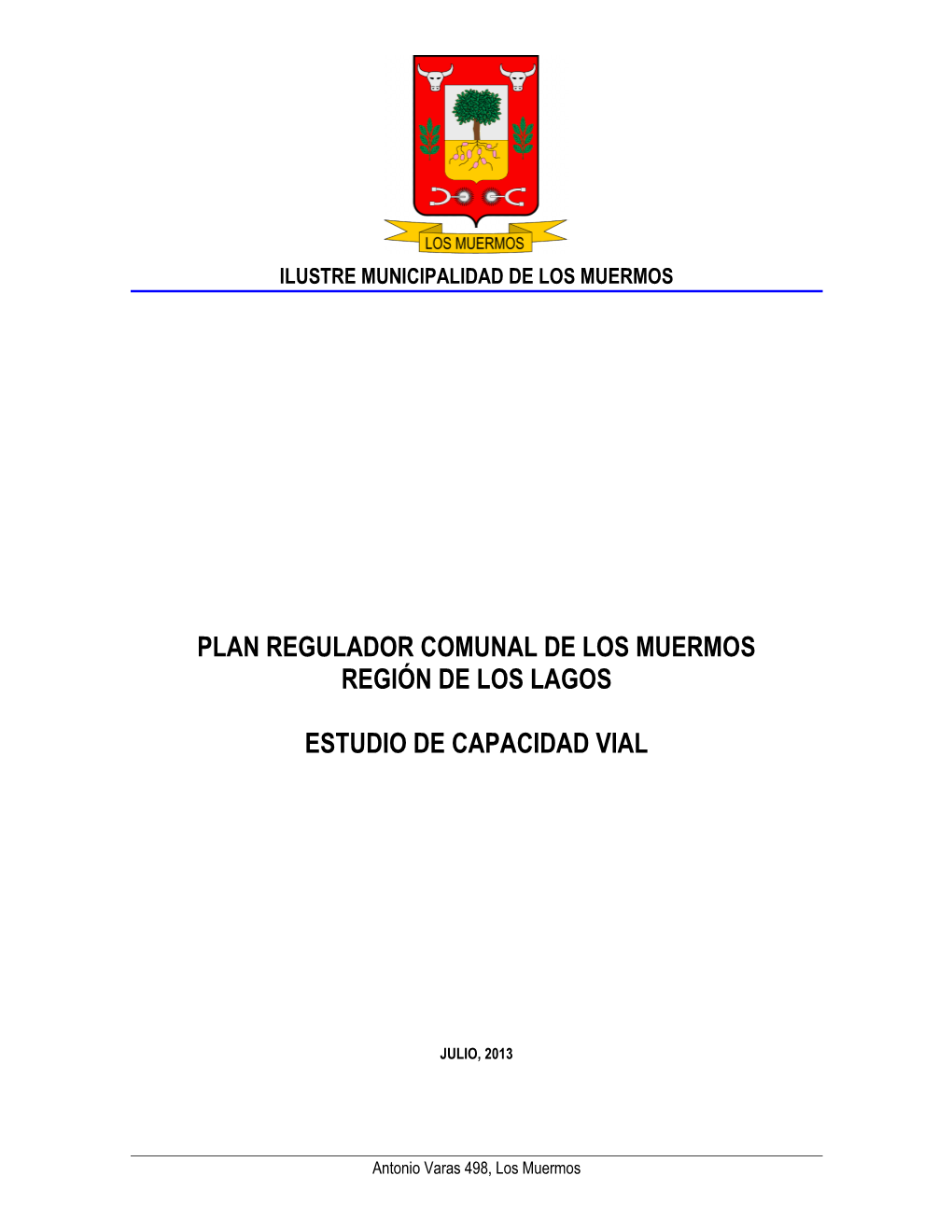 Plan Regulador Comunal De Los Muermos Región De Los Lagos