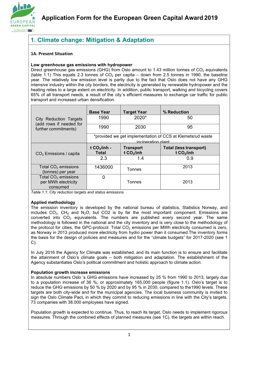 Climate Change: Mitigation and Adaptation