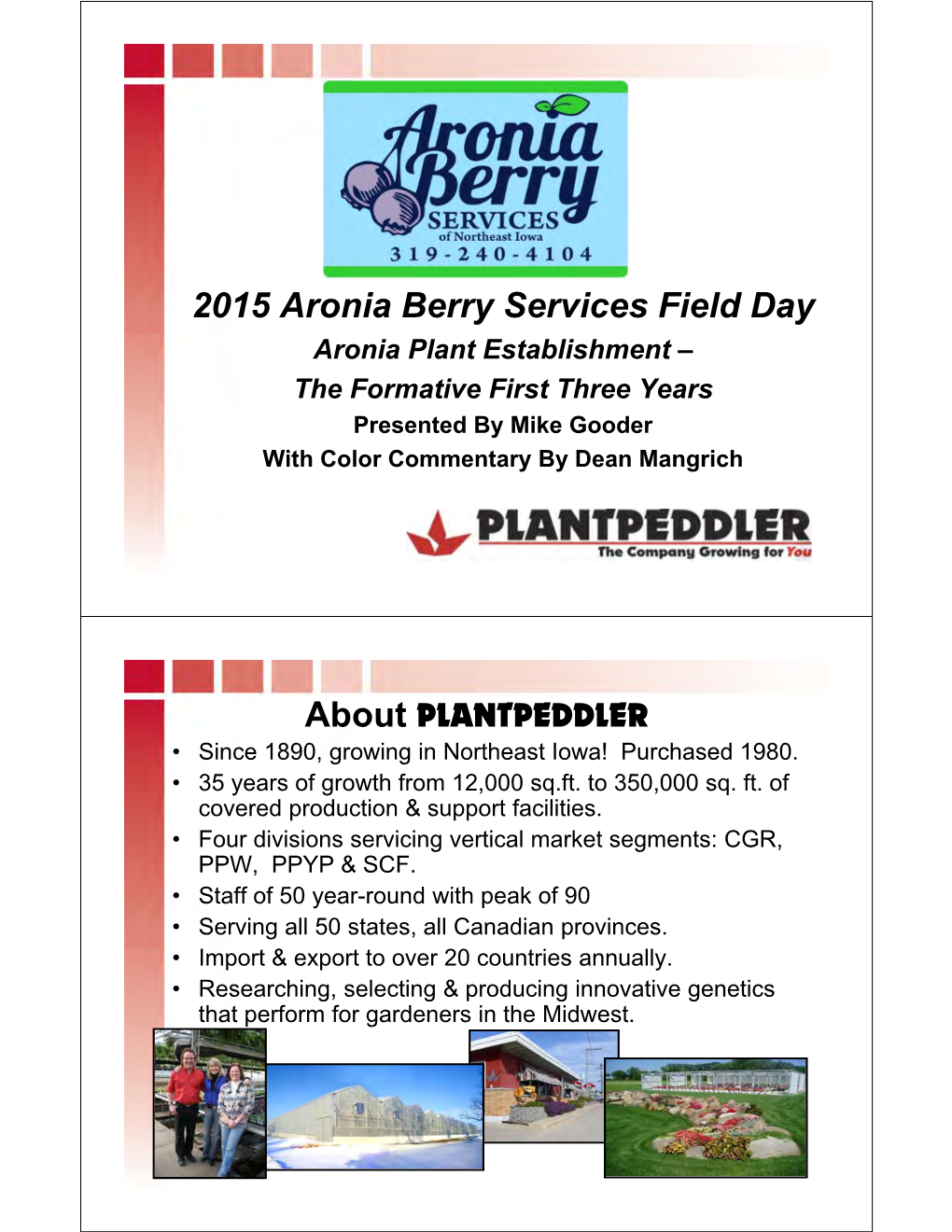 Information on the Aronia Berry