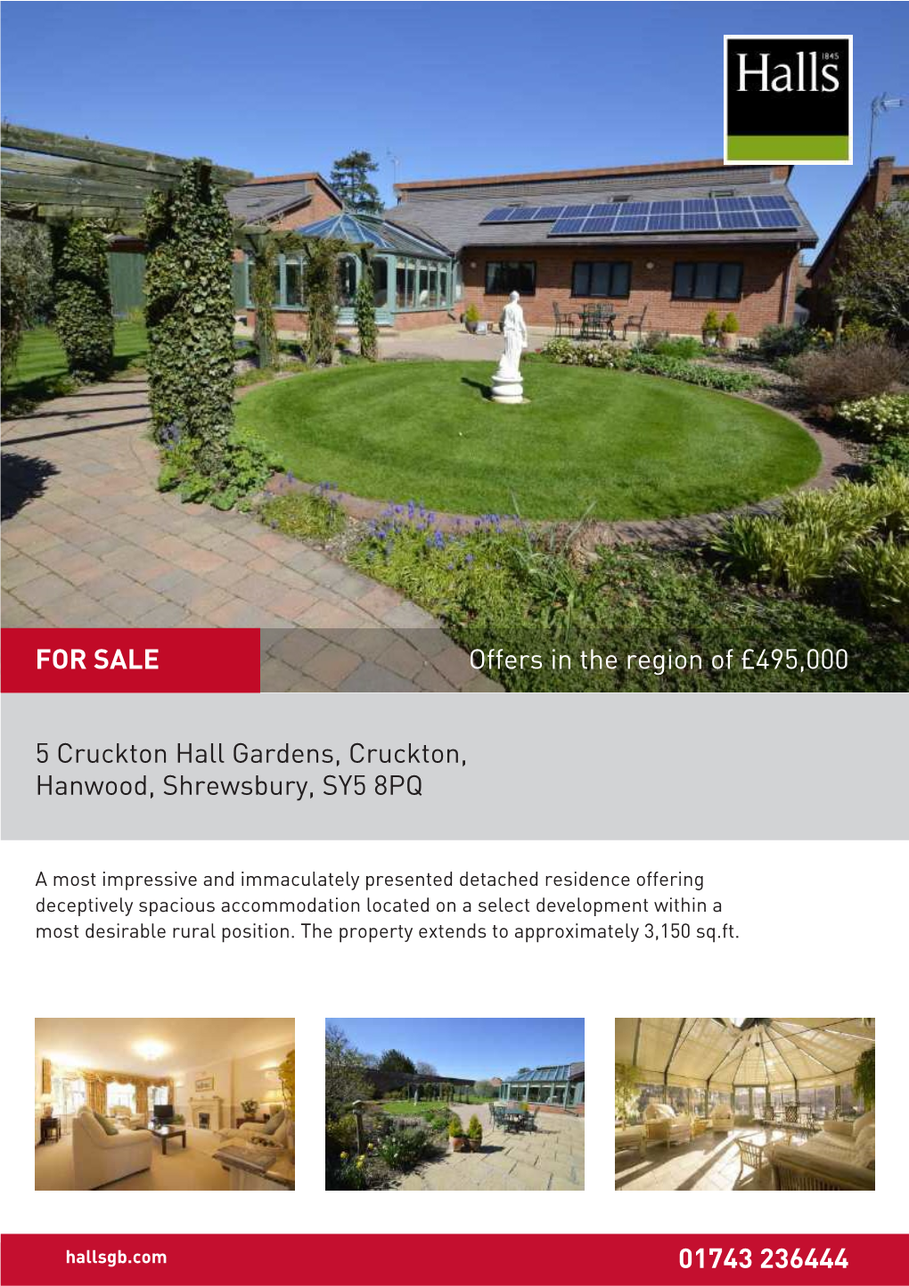 5 Cruckton Hall Gardens, Cruckton, Hanwood, Shrewsbury, SY5 8PQ
