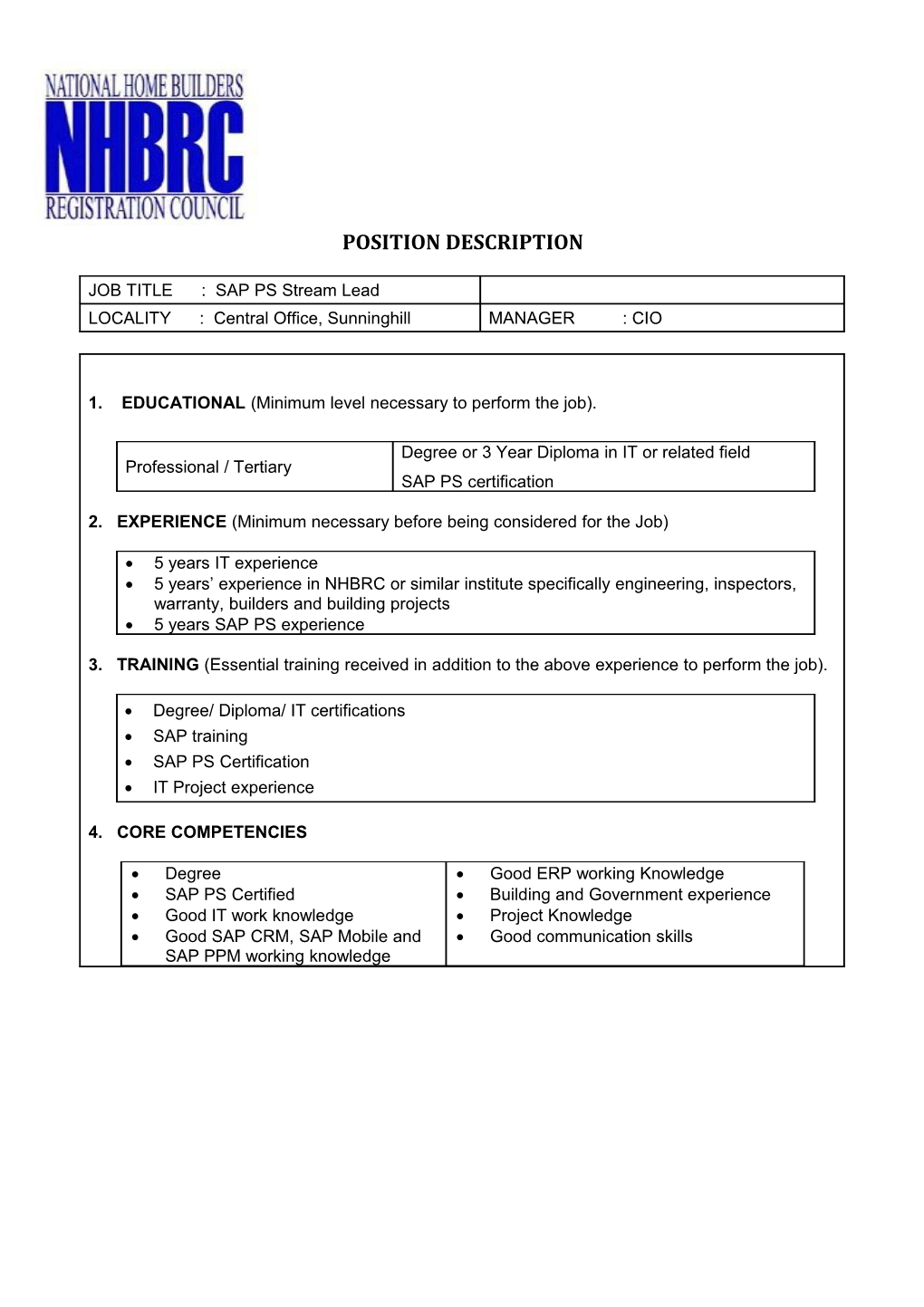 Position Description s53