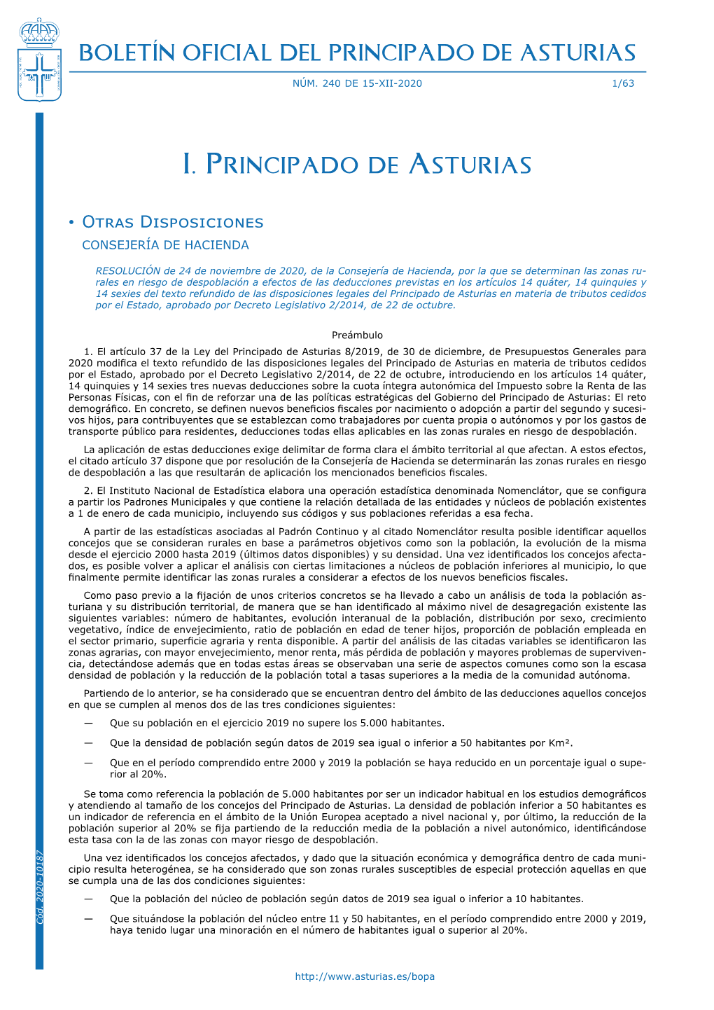 Boletín Oficial Del Principado De Asturias