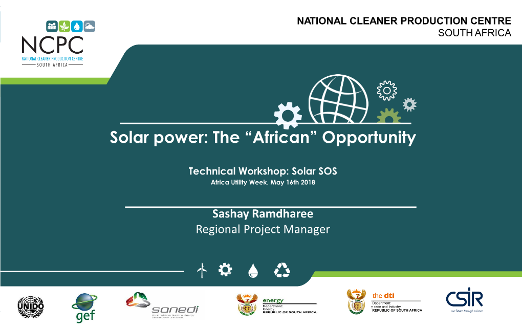 Solar Power: the “African” Opportunity