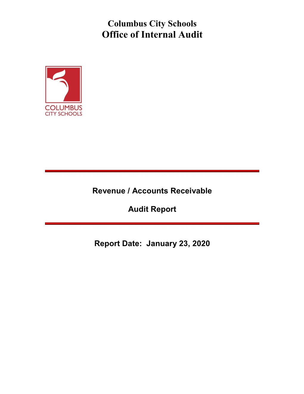 Revenue Accounts Receivable Audit Report