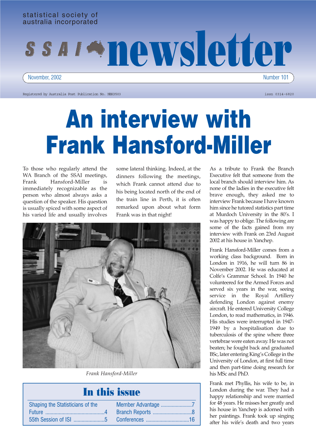 An Interview with Frank Hansford-Miller