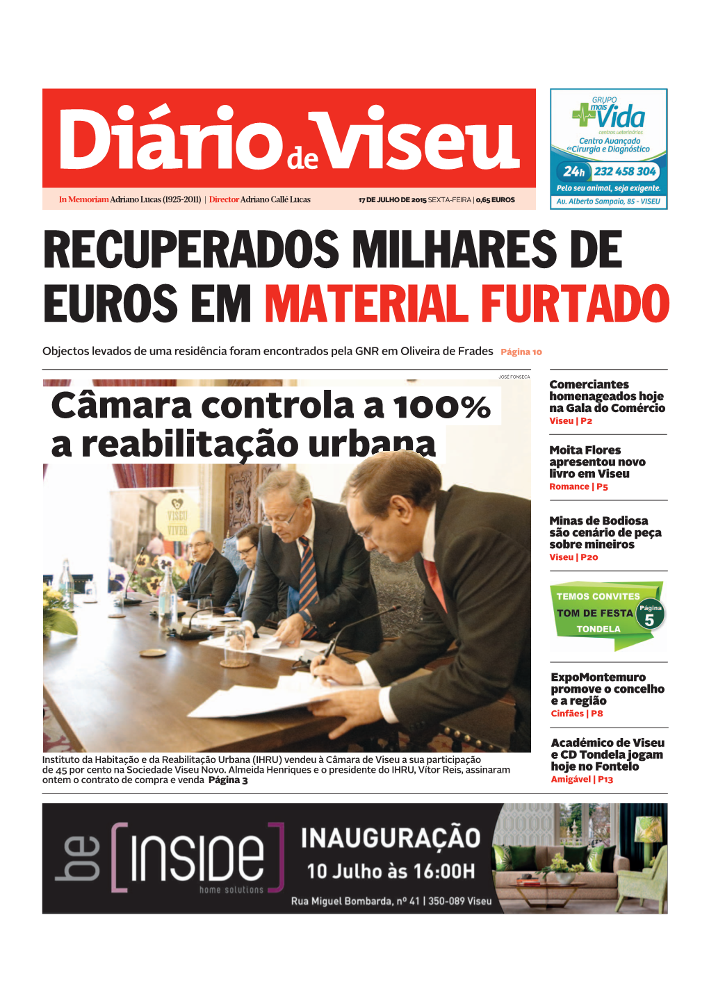 Recuperados Milhares De Euros Em Material Furtado