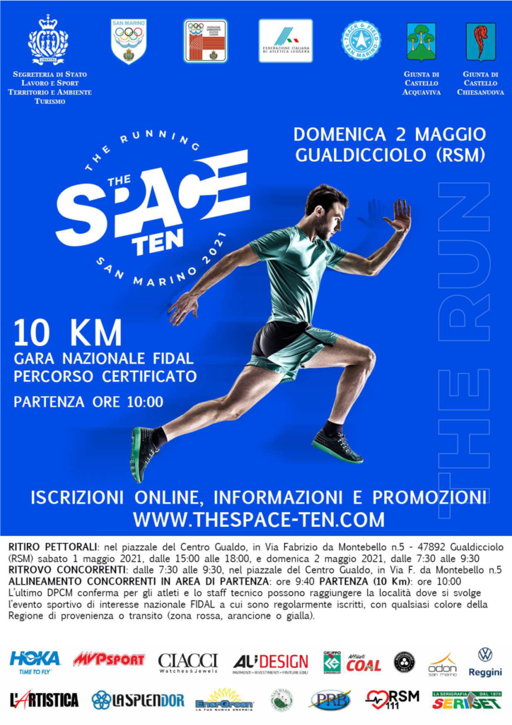 The Space TEN 2021, Il Programma, Il Percorso E Il Regolamento Ufficiale Sono Disponibili Sul Sito Web