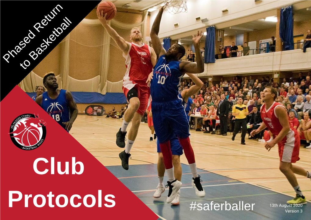 Basketball Wales Club Protocols Prior to Resuming Basketball Sessions