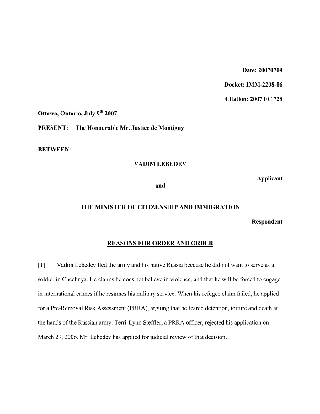 Date: 20070709 Docket: IMM-2208-06 Citation