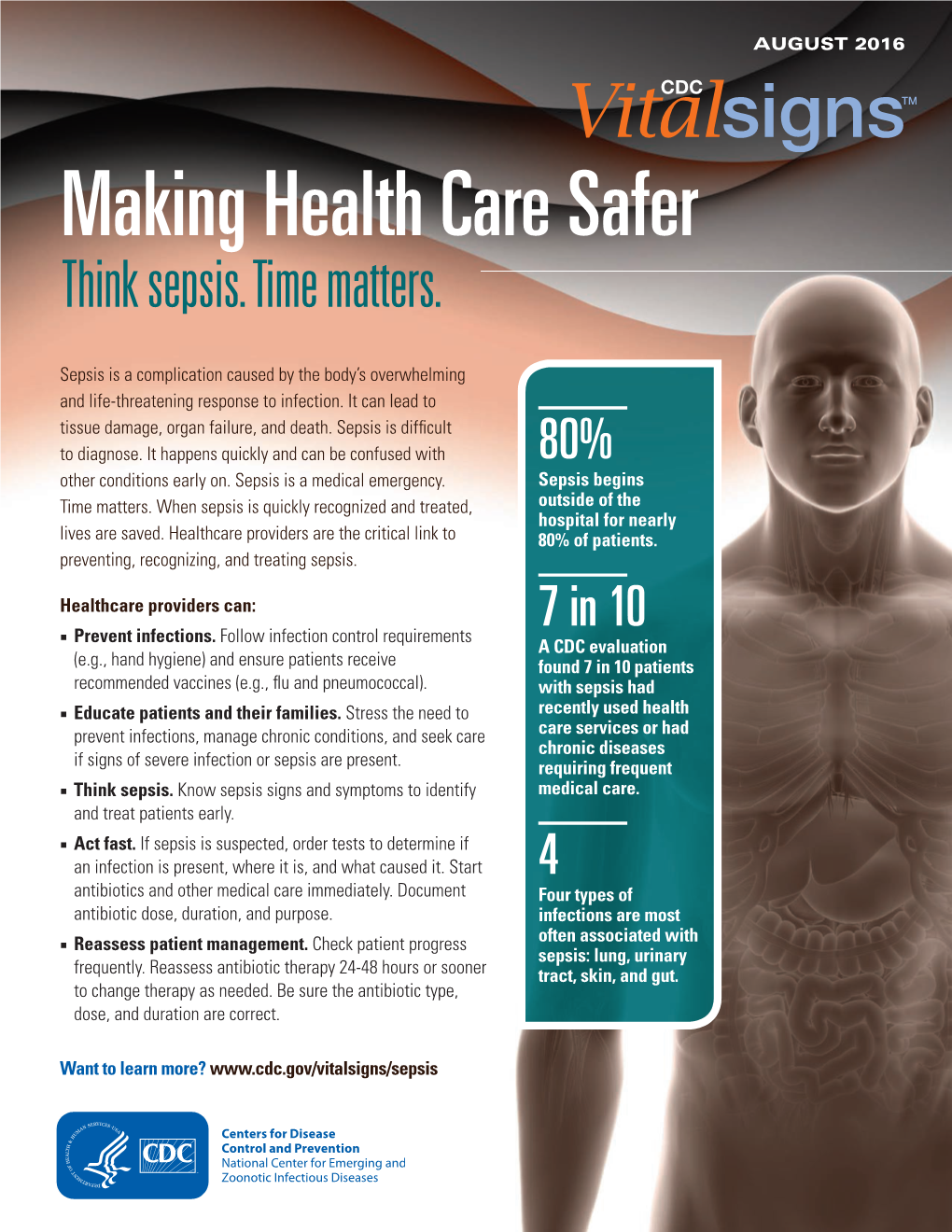 Making Health Care Safer Think Sepsis. Time Matters
