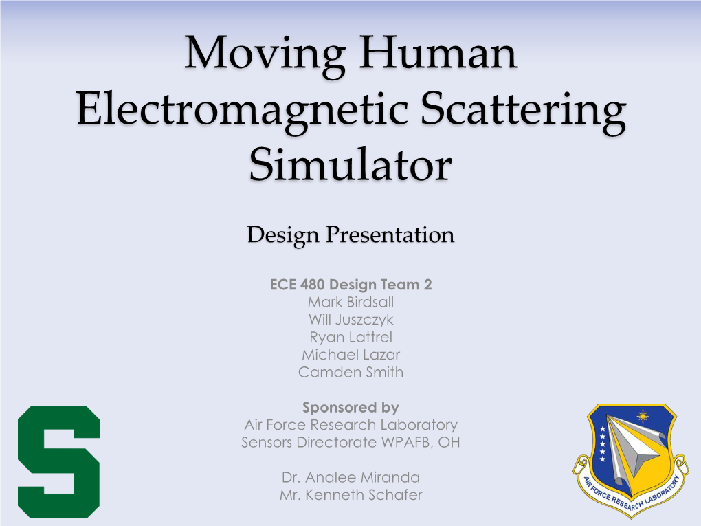 Moving Human Electromagnetic Scattering Simulator
