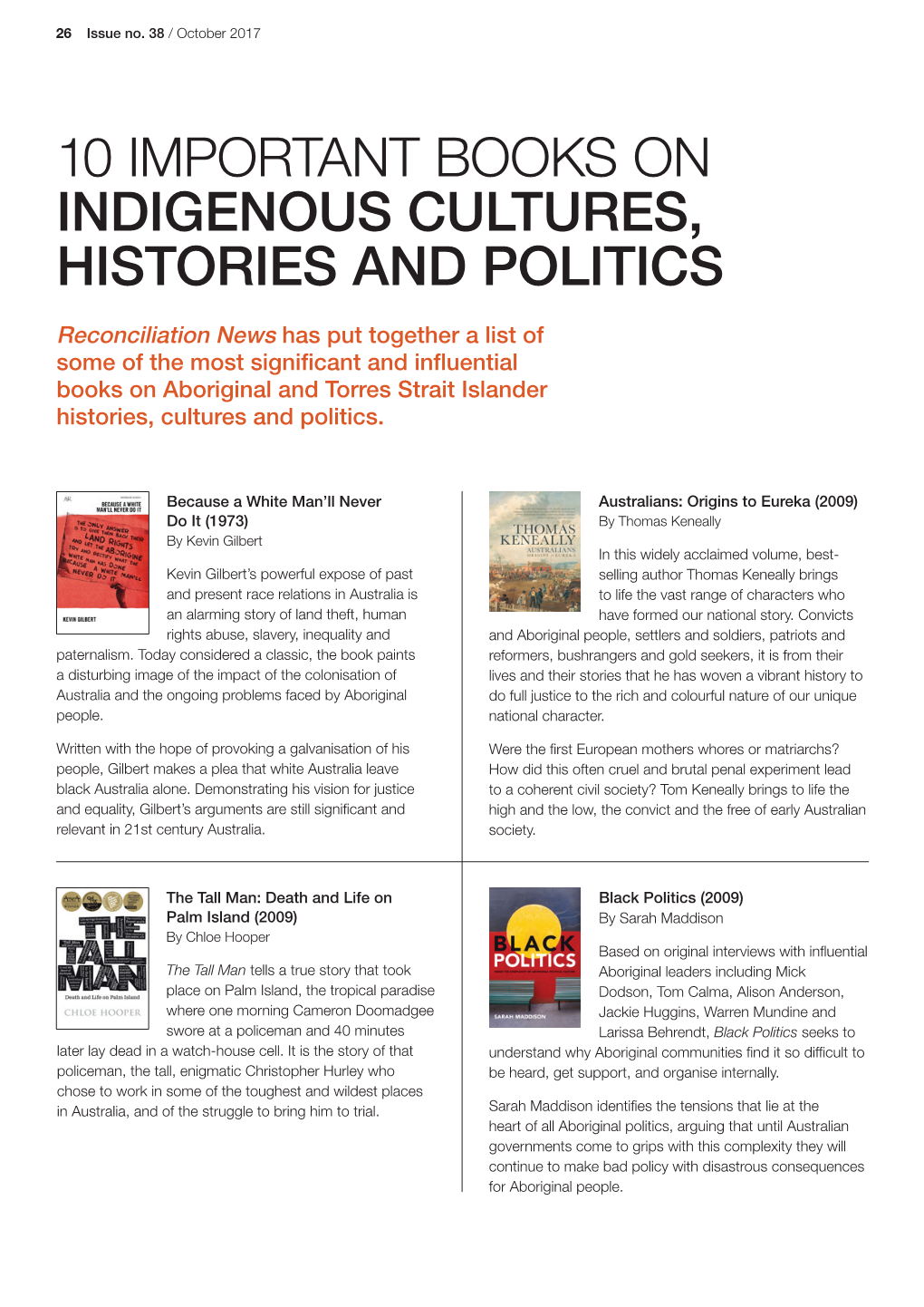 10 Important Books on Indigenous Cultures, Histories and Politics