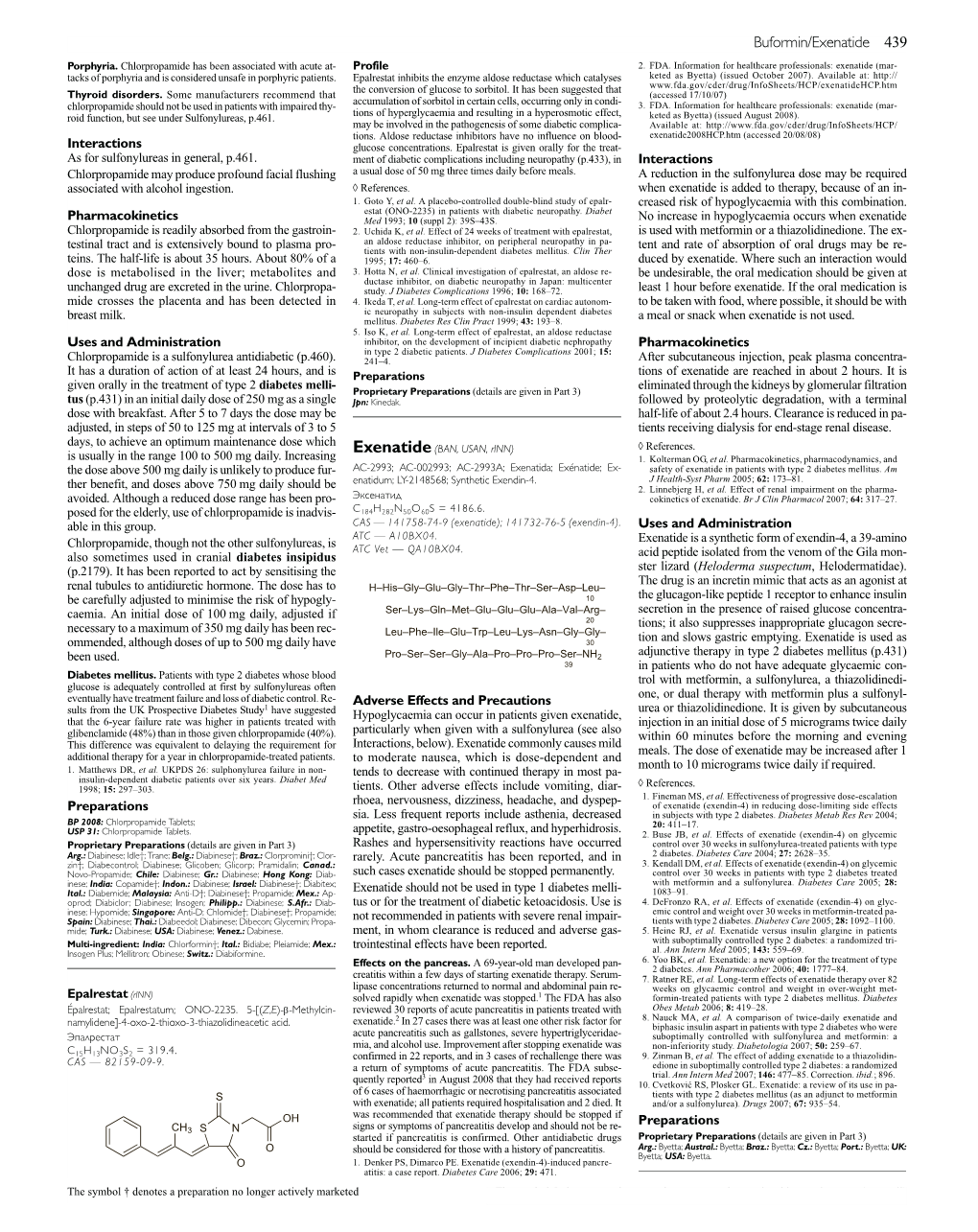 Buformin/Exenatide 439 Porphyria