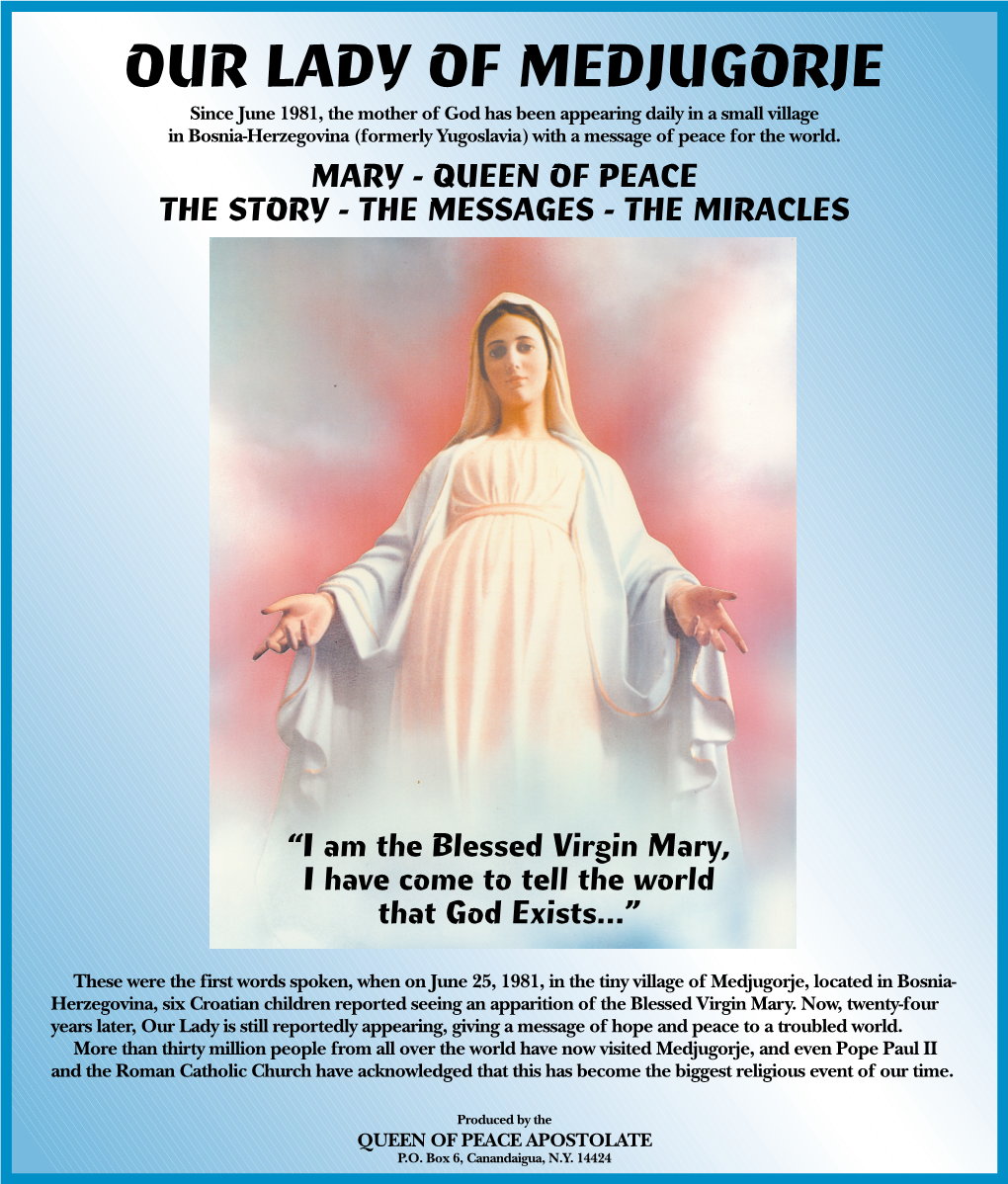 Our Lady of Medjugorje