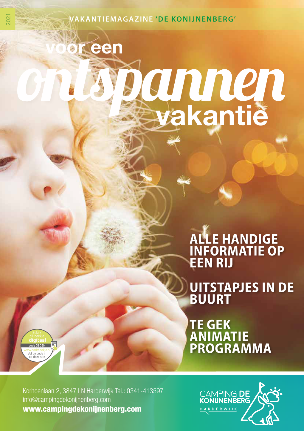 De Konijnenberg 2021 Vakantiemagazine