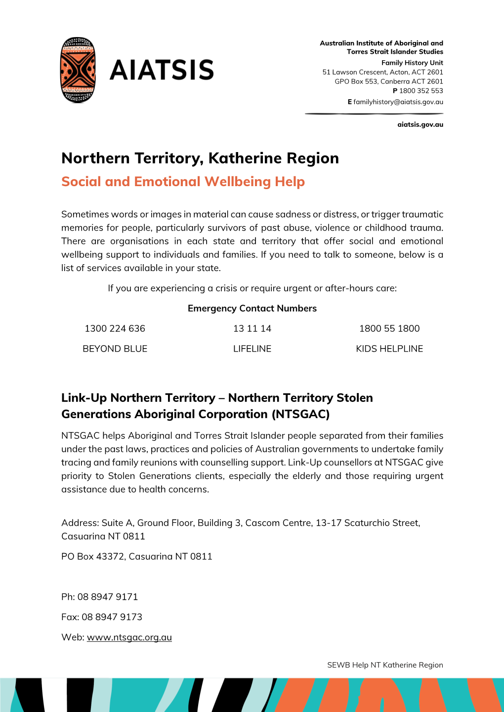 Northern Territory, Katherine Region