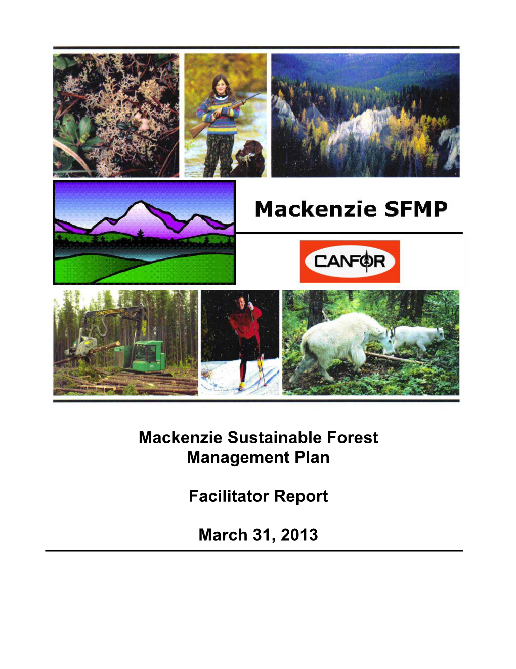 Mackenzie Sustainable Forest Management Plan