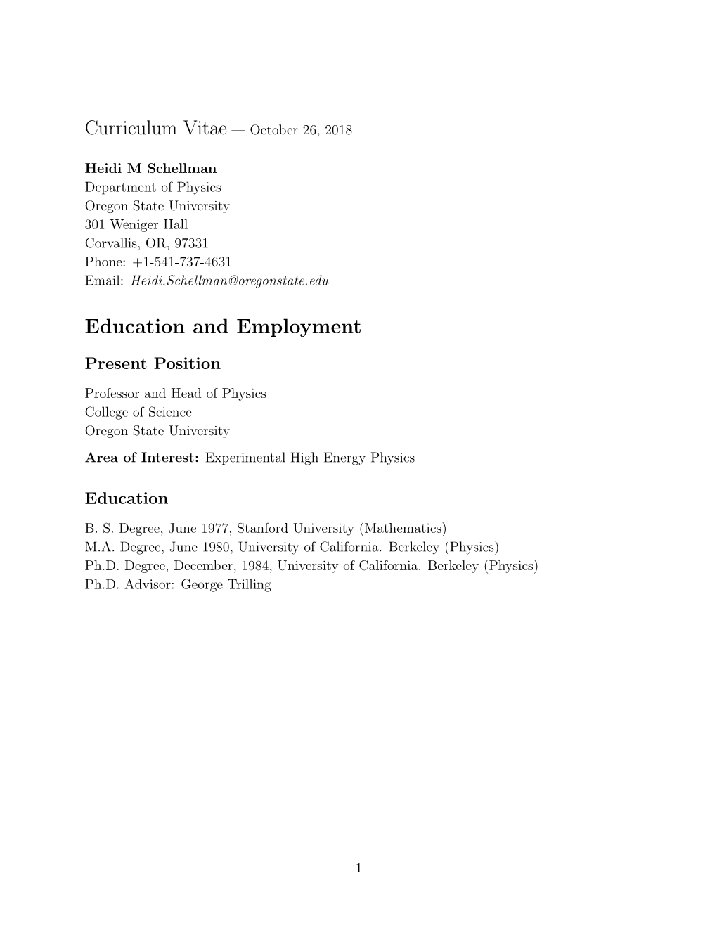 Curriculum Vitae (PDF)