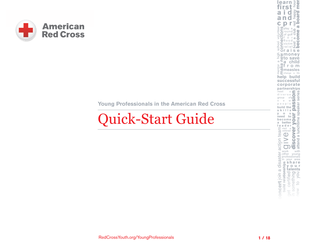 Young Professionals in the American Red Cross: Quick-Start Guide