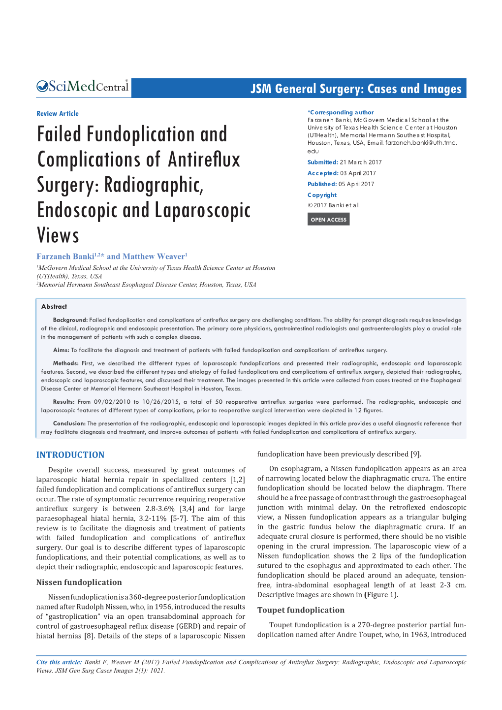 Failed Fundoplication and Complications of Antire Flux Surgery