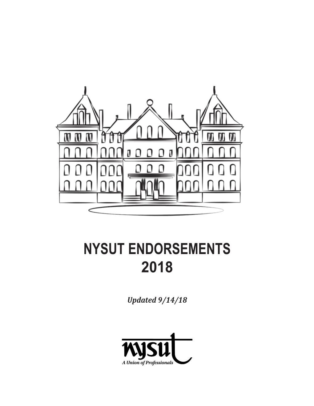 Nysut Endorsements 2018