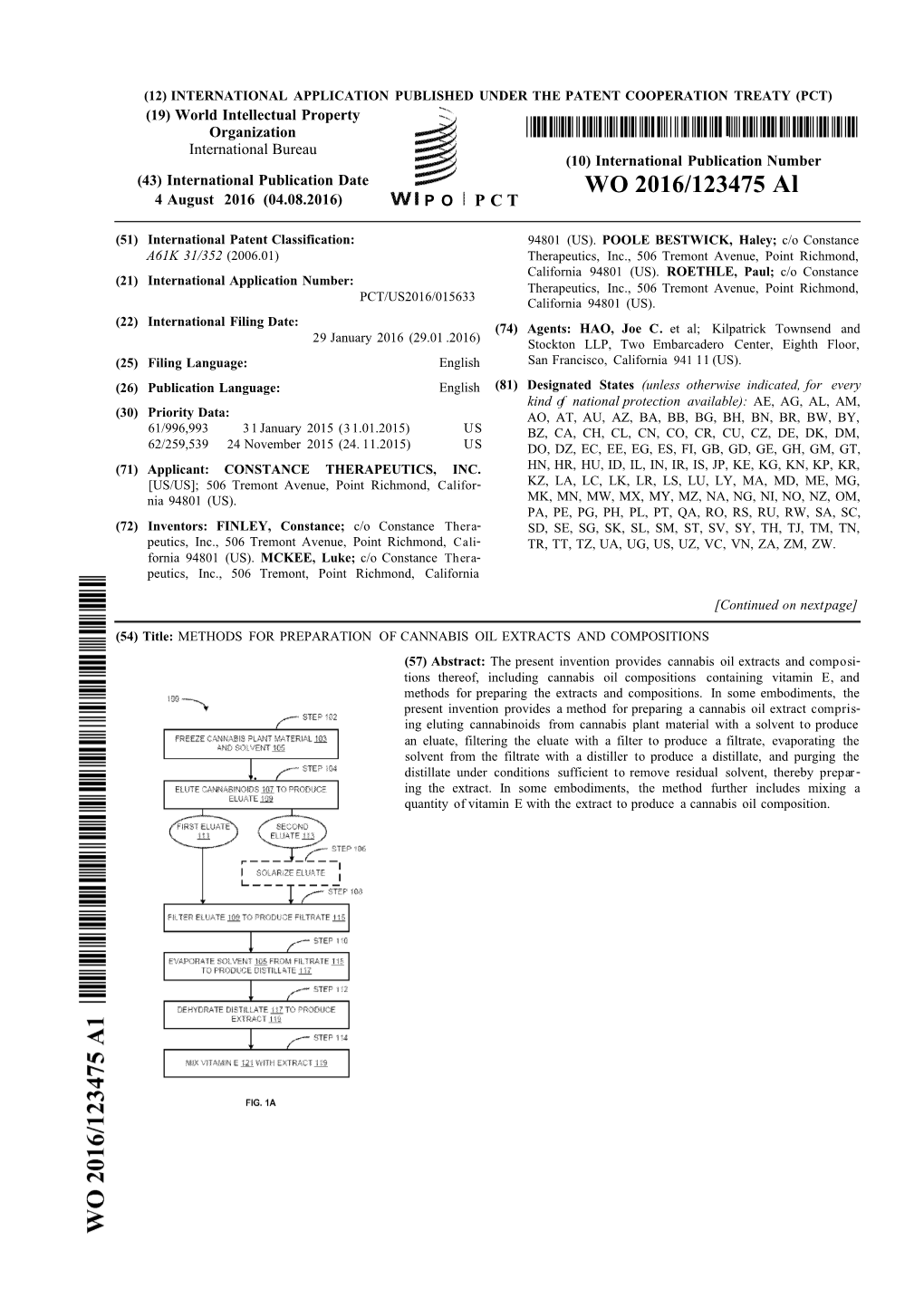 WO 2016/123475 Al