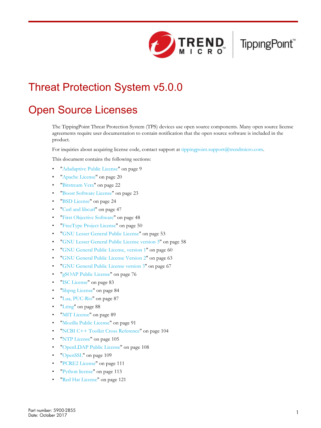 Open Source Licenses