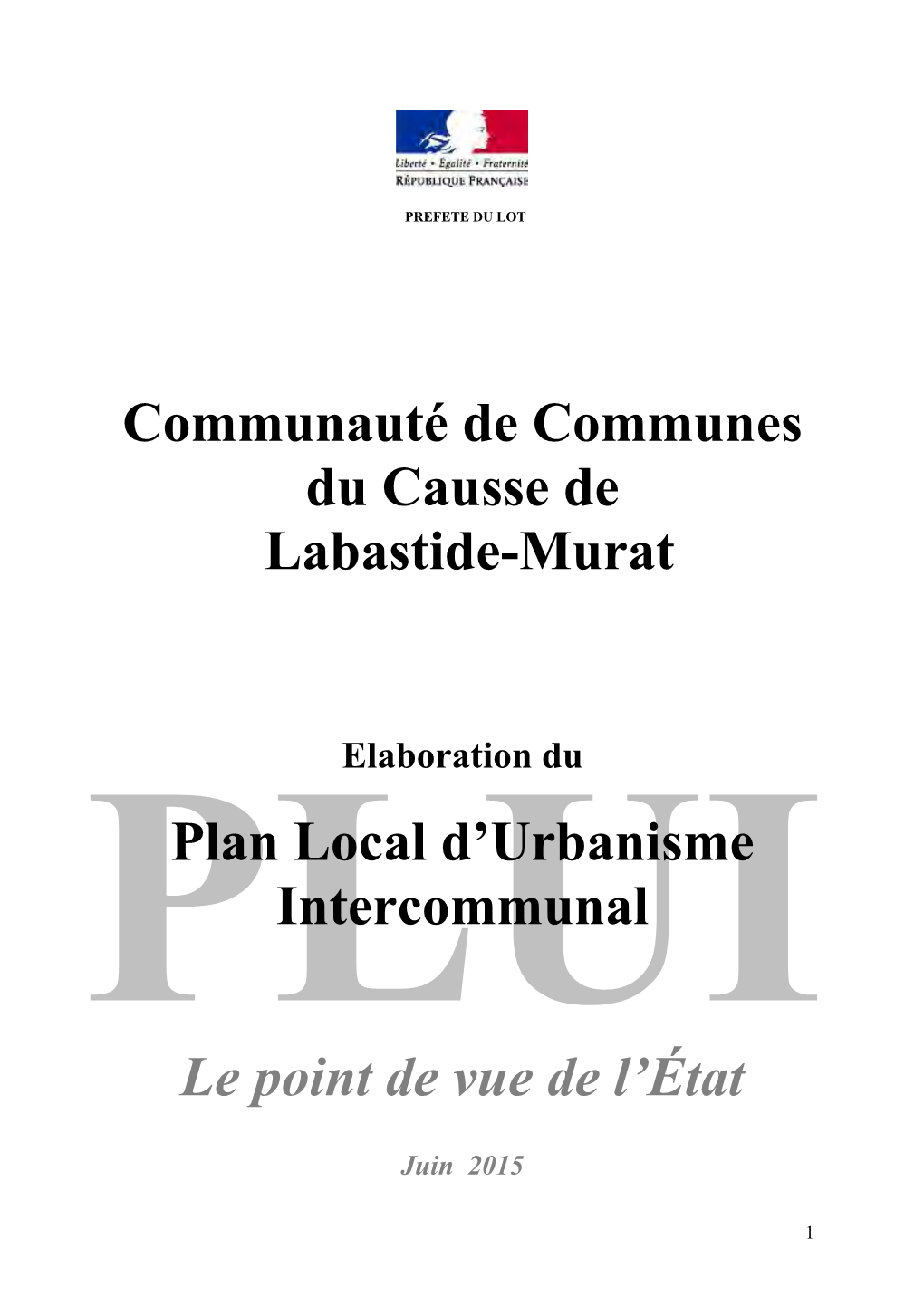 Communauté De Communes Du Causse De Labastide-Murat