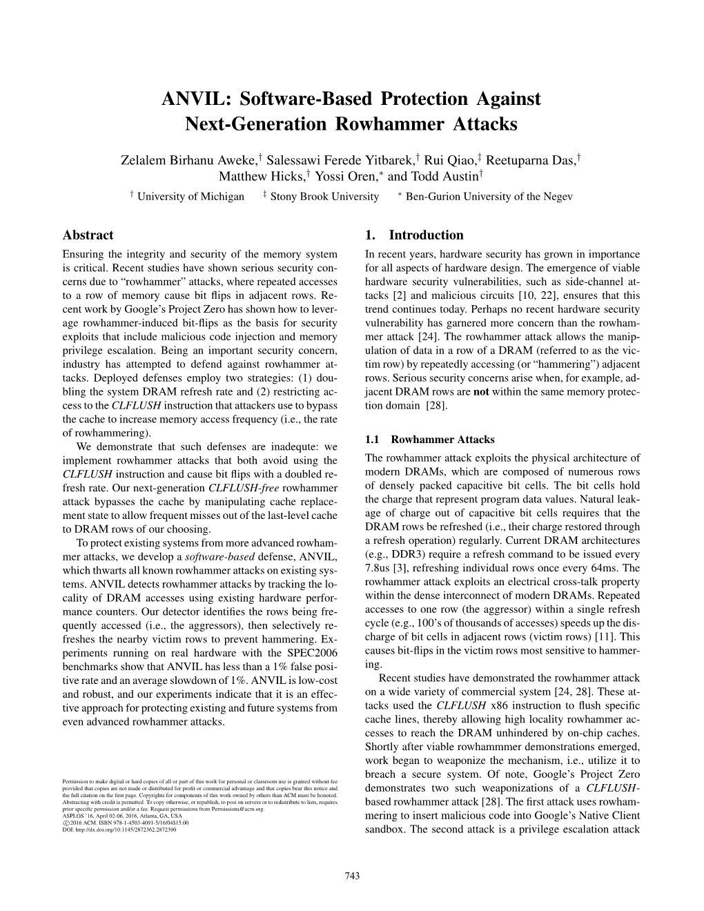 Software-Based Protection Against Next-Generation Rowhammer Attacks