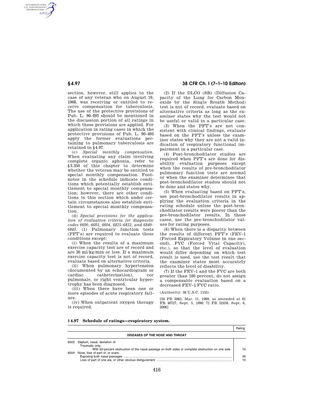 38 CFR Ch. I (7–1–10 Edition) § 4.97