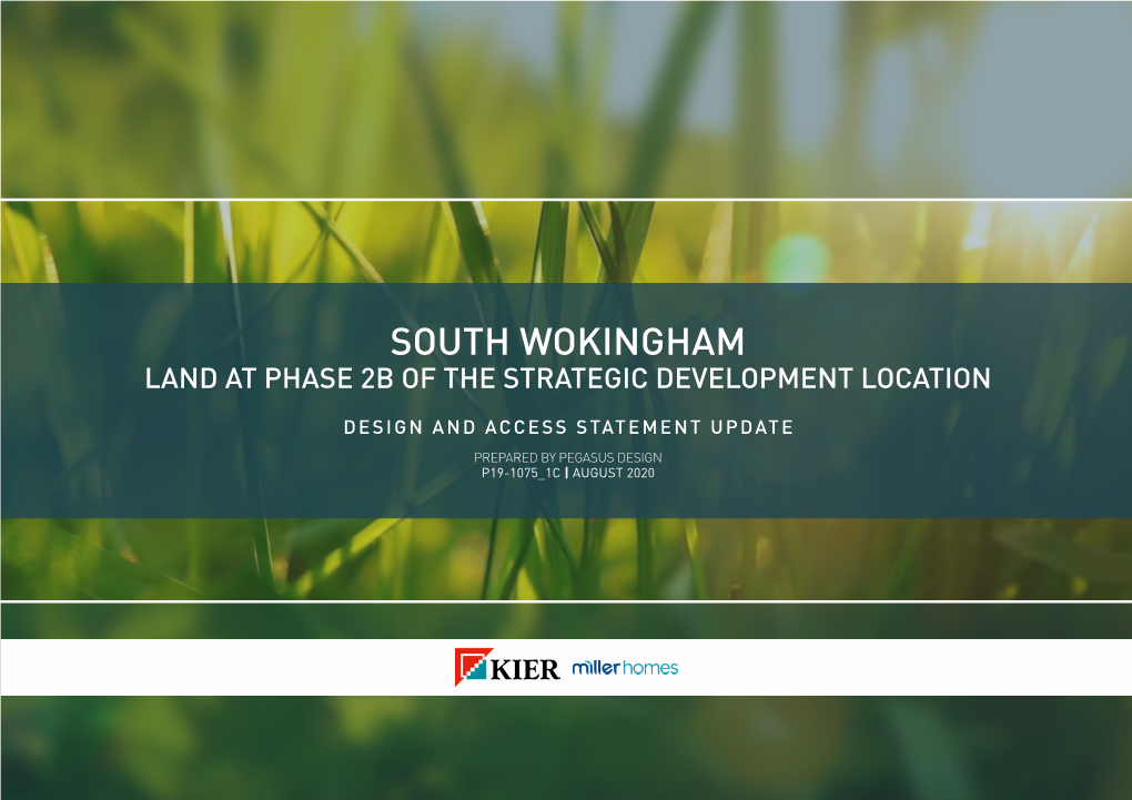 South Wokingham Land at Phase 2B of the Strategic Development Location