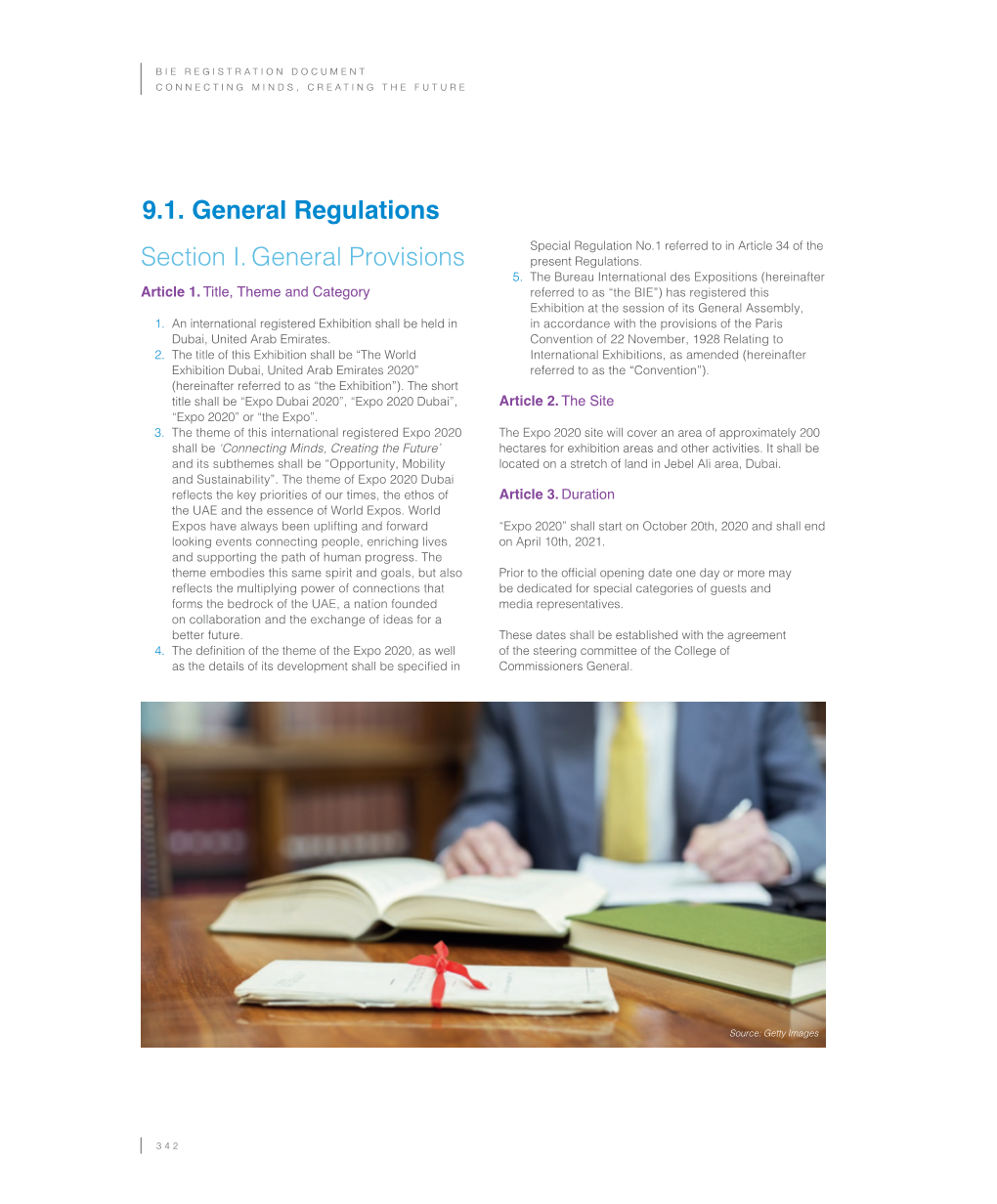 9.1. General Regulations Section I. General Provisions