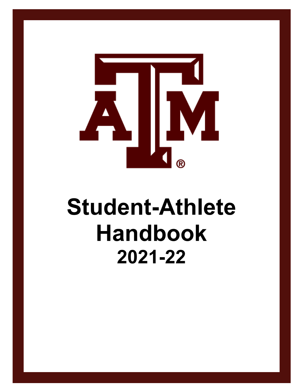 Student-Athlete Handbook 2021-22