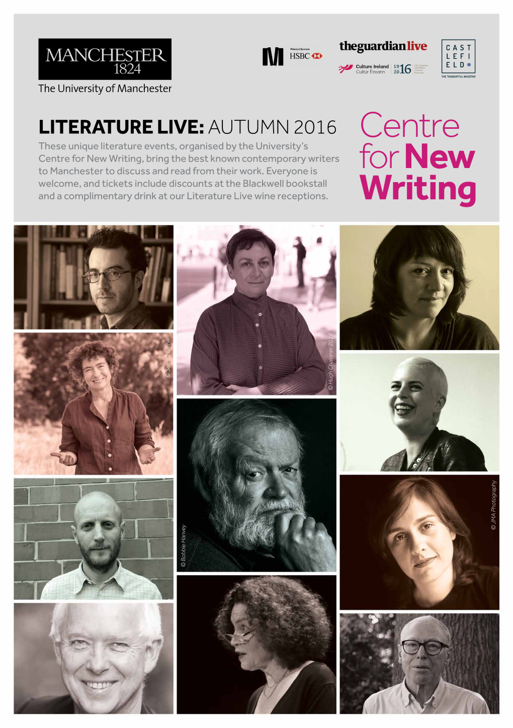 Centre for New Writing, Bring the Best Known Contemporary Writers to Manchester to Discuss and Read from Their Work