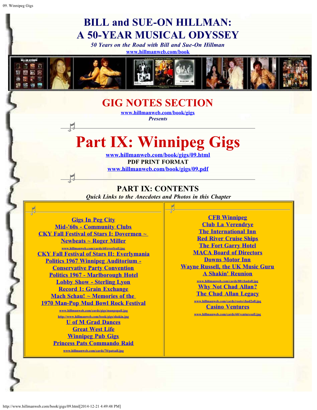 09. Winnipeg Gigs