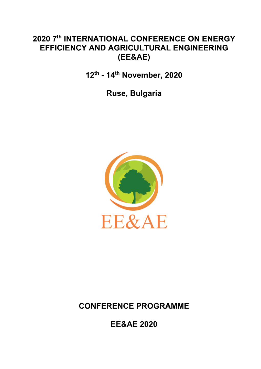 EE&AE 2020 Programme