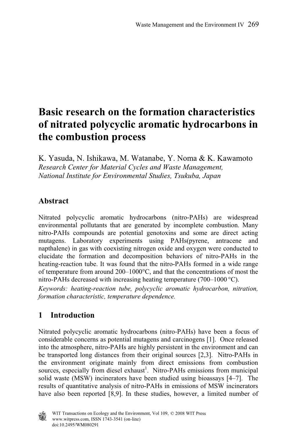 Basic Research on the Formation Characteristics of Nitrated Polycyclic Aromatic Hydrocarbons in the Combustion Process