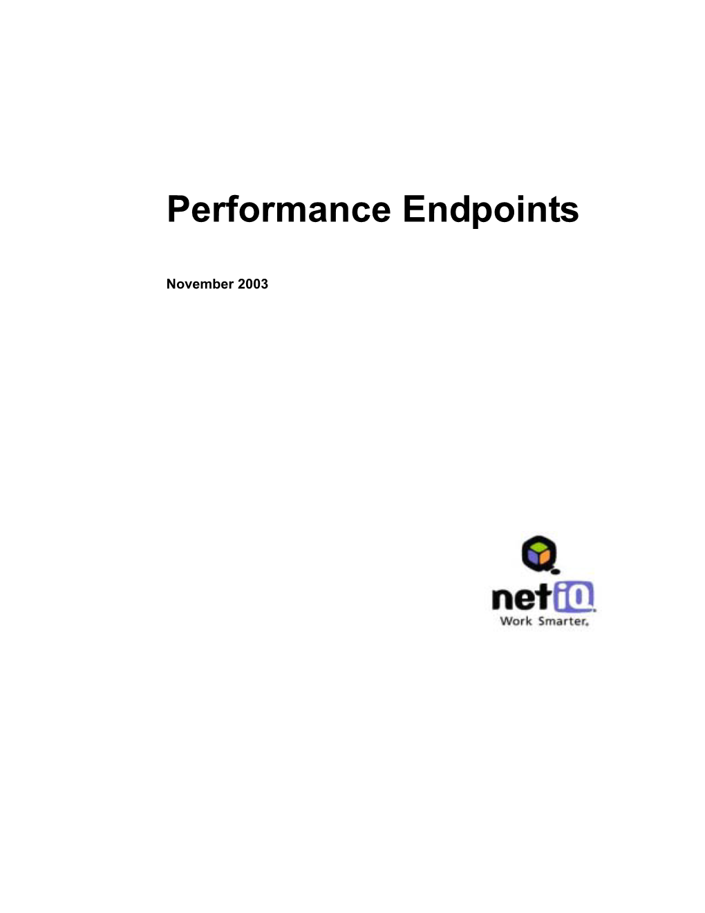 Performance Endpoints