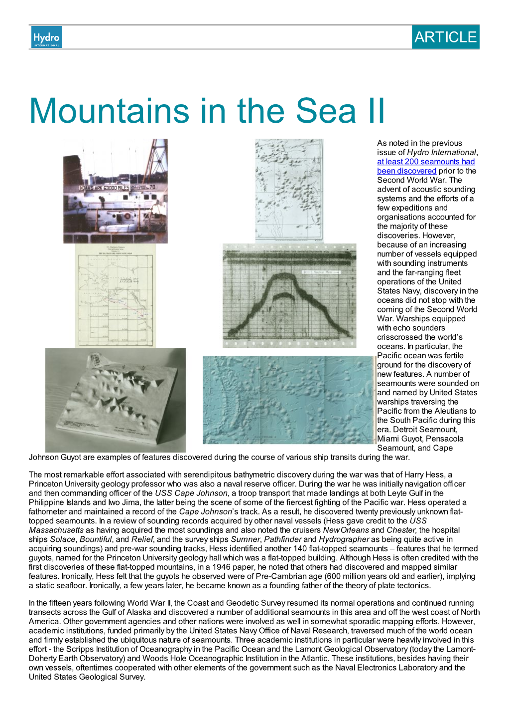 Mountains in the Sea II