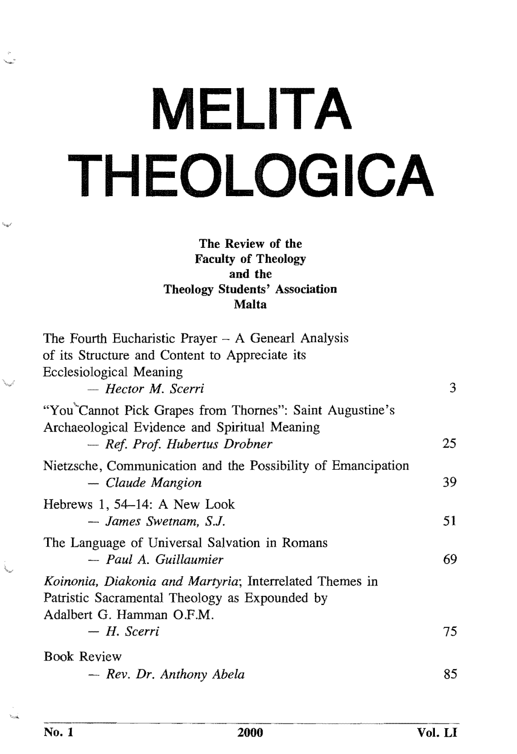 Melita Theologica