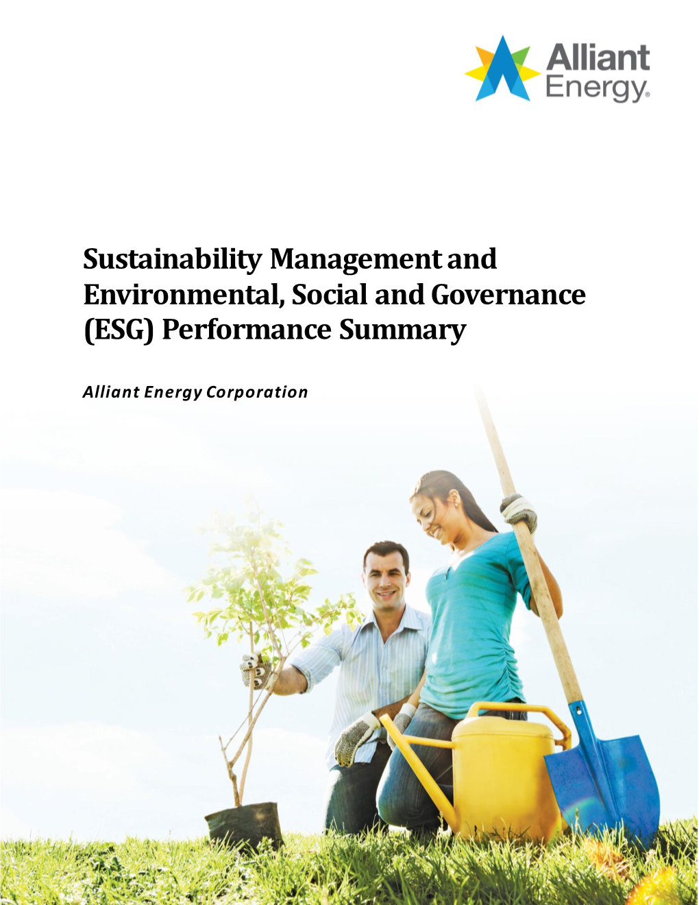 Sustainability Management and Environmental, Social and Governance (ESG) Performance Summary