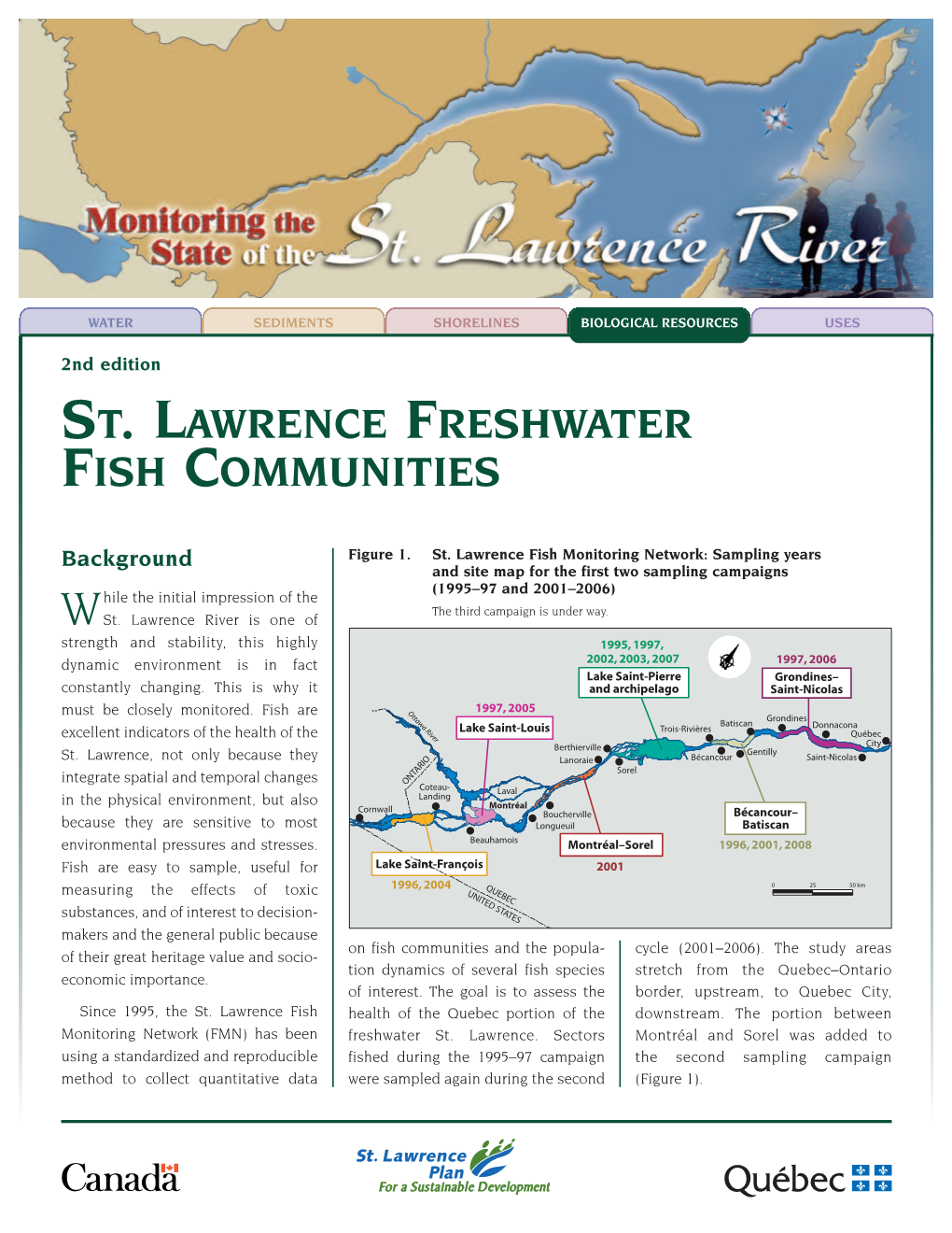 St. Lawrence Fresh Water Fish Communities