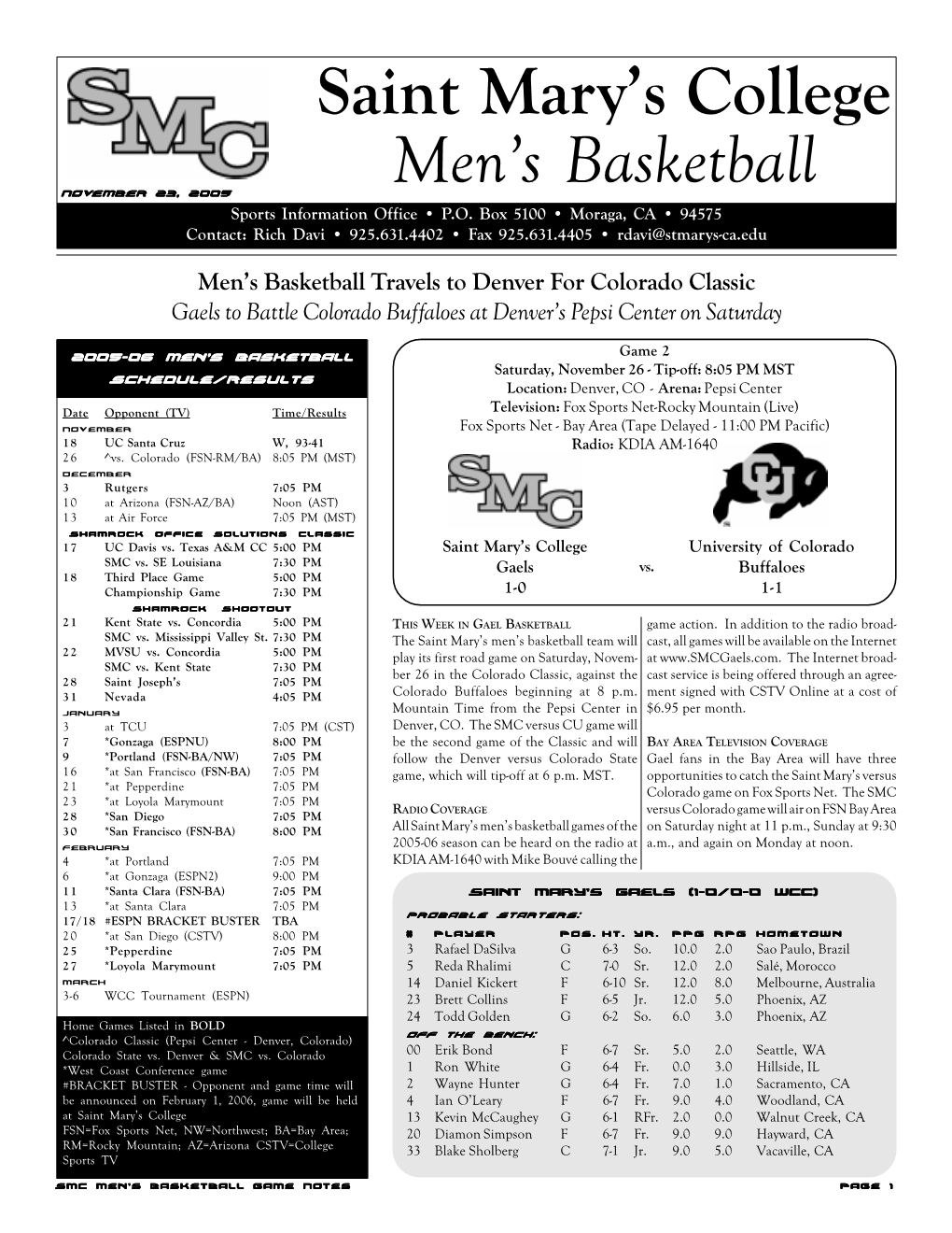 2005-06 SMC MBB Release Week 2.P65