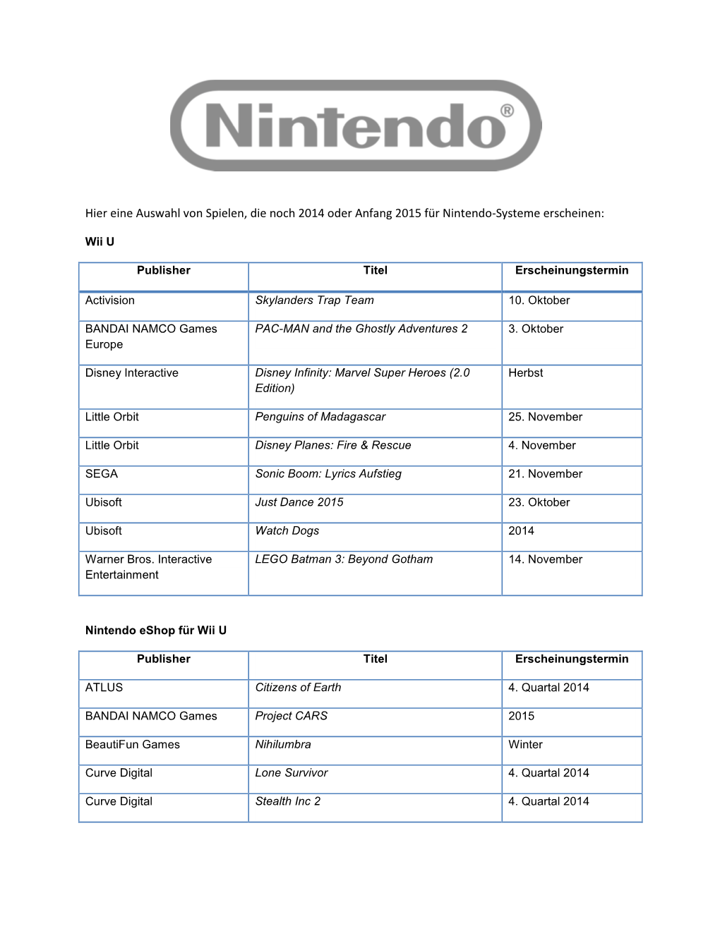 Q4 2014 Games List PR PDF DE
