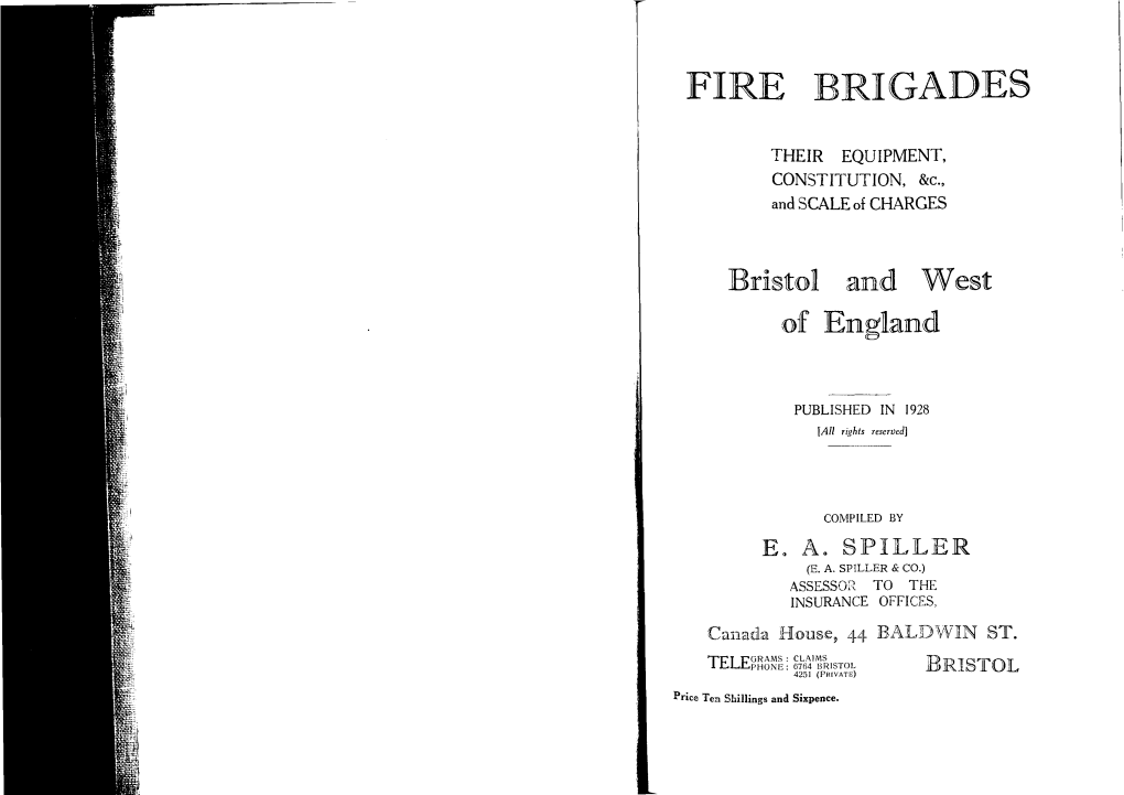 Fire Brigades SW 1928