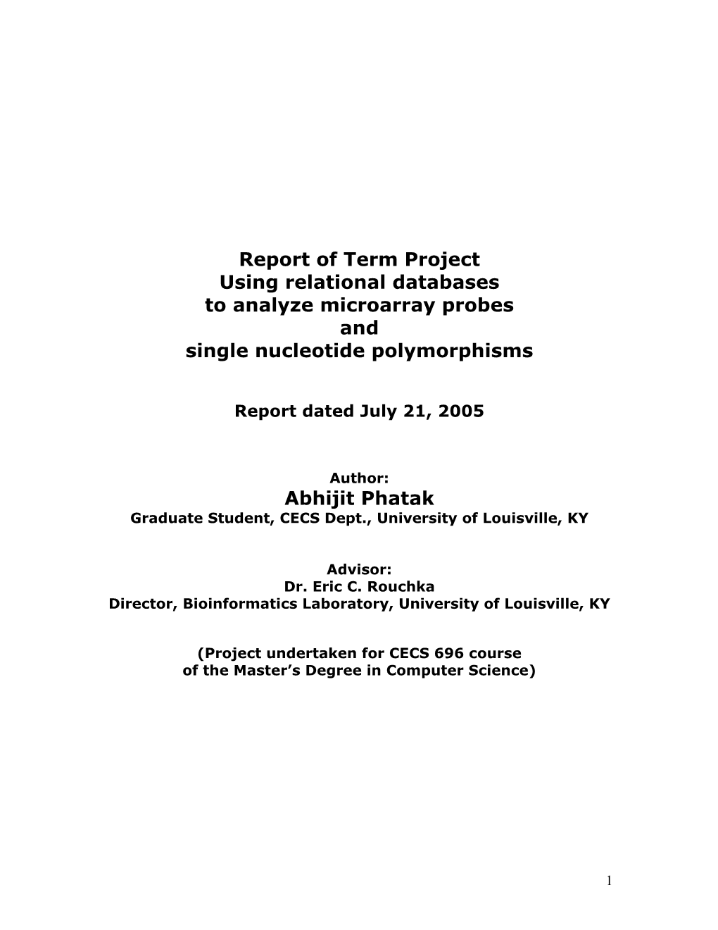 Using Relational Databases to Analyze Microarray Probes and Single Nucleotide Polymorphisms