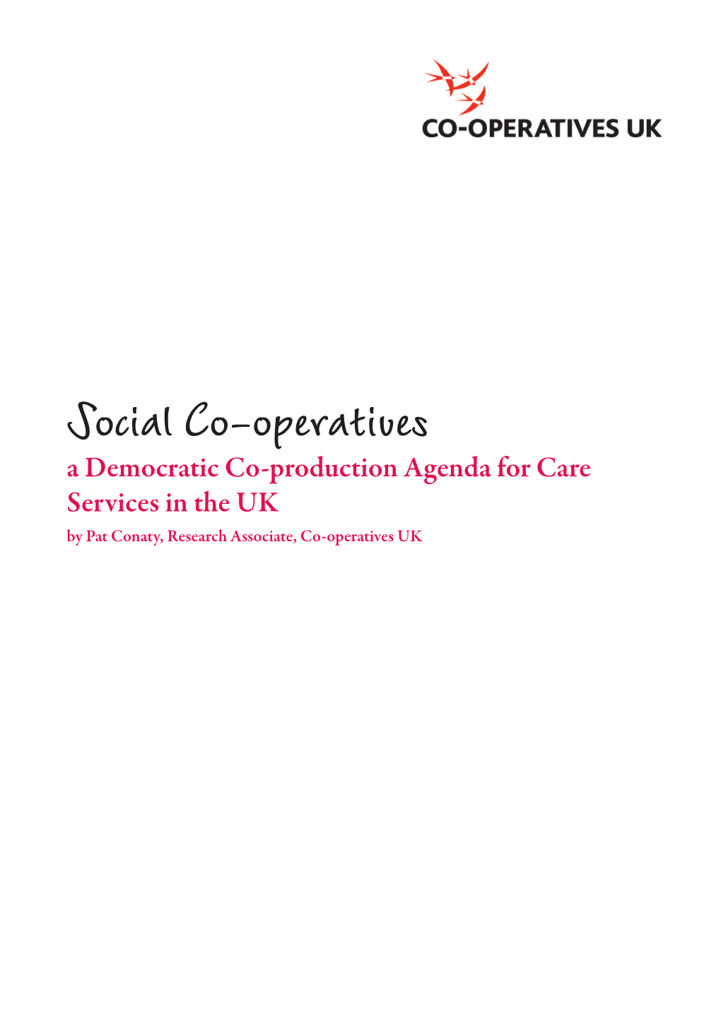Social Co-Operatives