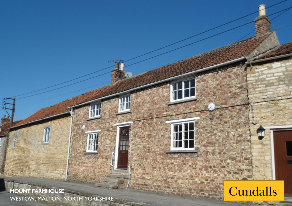 Mount Farmhouse Westow, Malton, North Yorkshire